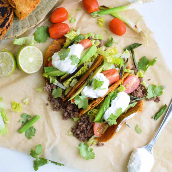 Ground Beef Tacos with Greek Yogurt
