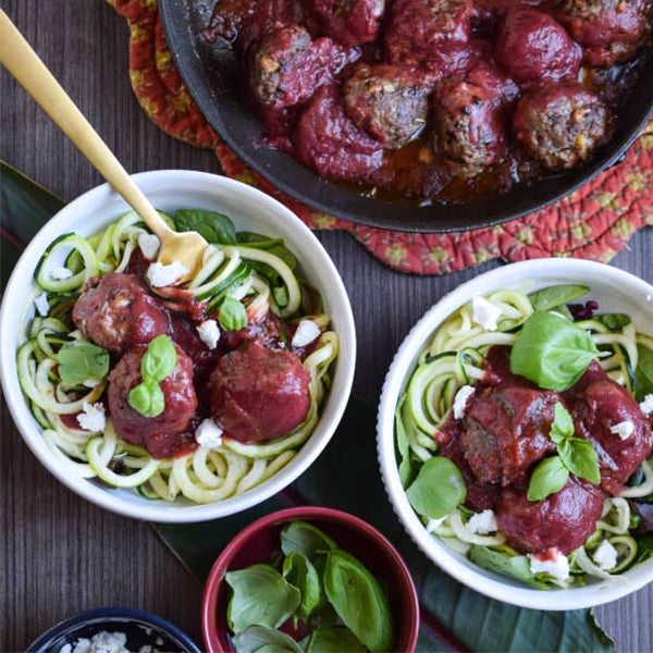 Zoodles & Meatballs