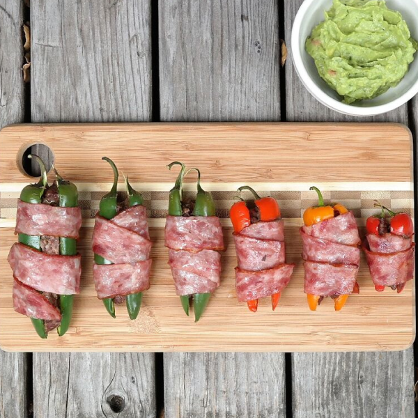 Bacon Wrapped Poppers