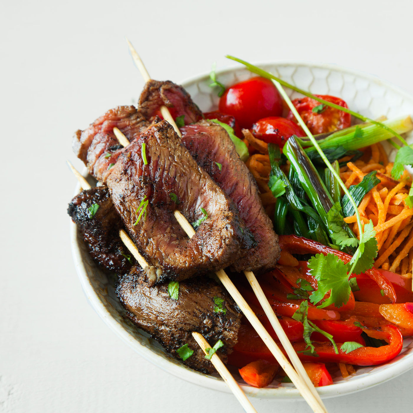Jamaican Jerk Sirloin Skewer Bowl