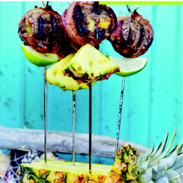 Teriyaki Pineapple Beef Lollipops