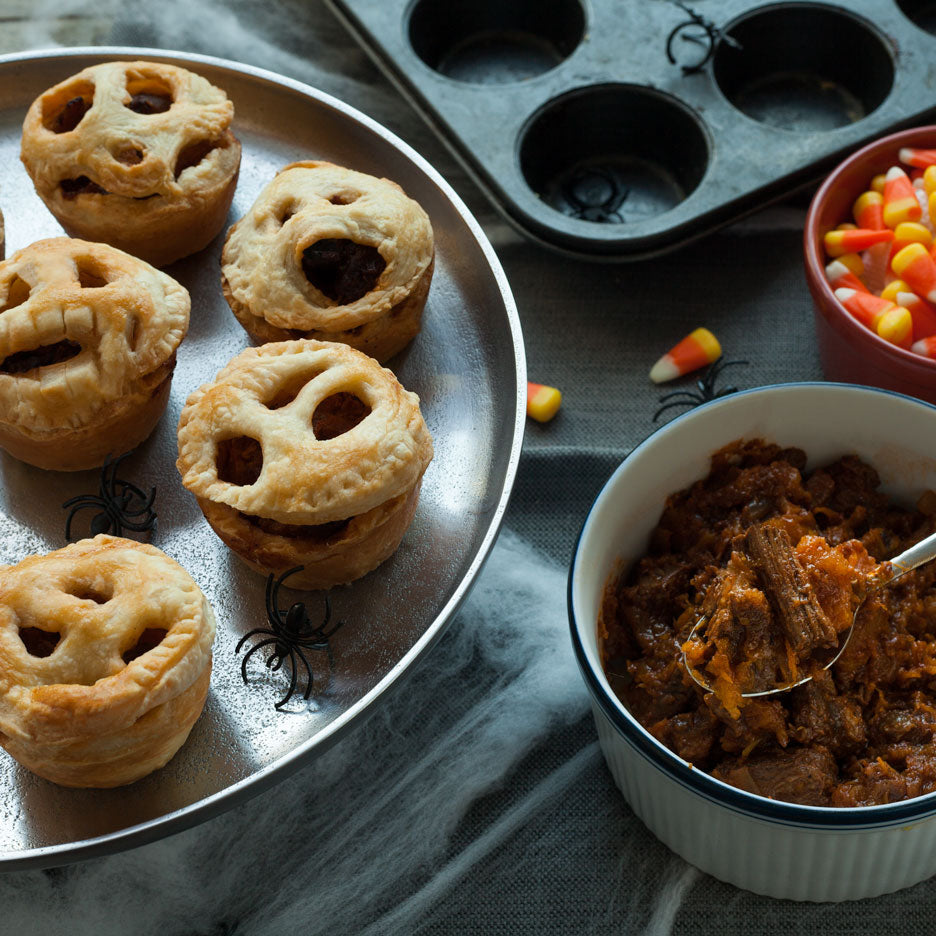 Ghostly Beef Pies
