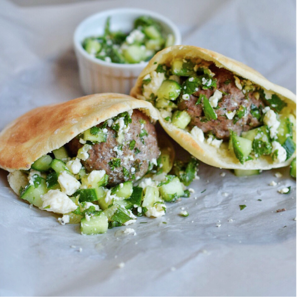 Mediterranean Meatball Pita