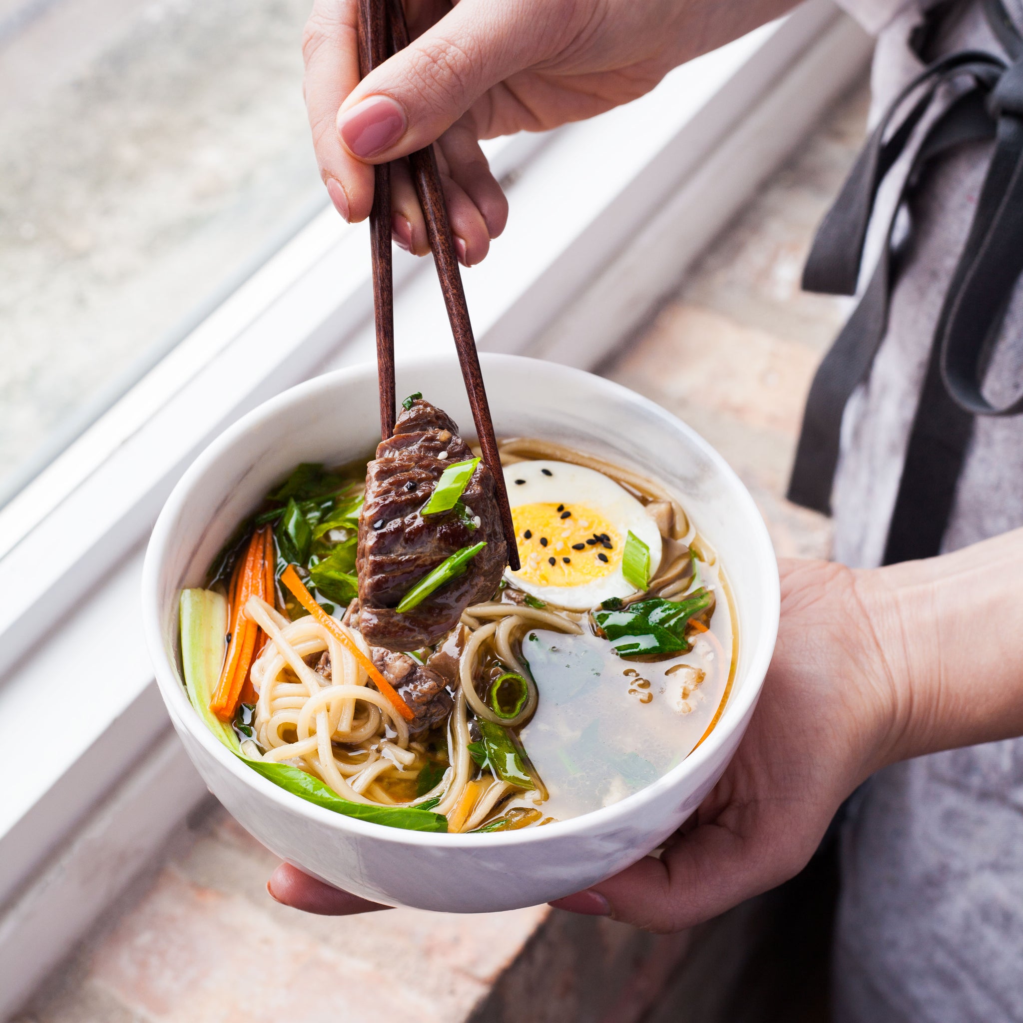 Shiitake Beef Ramen in the Instant Pot