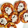 Spooky Ghost Pizza English Muffins