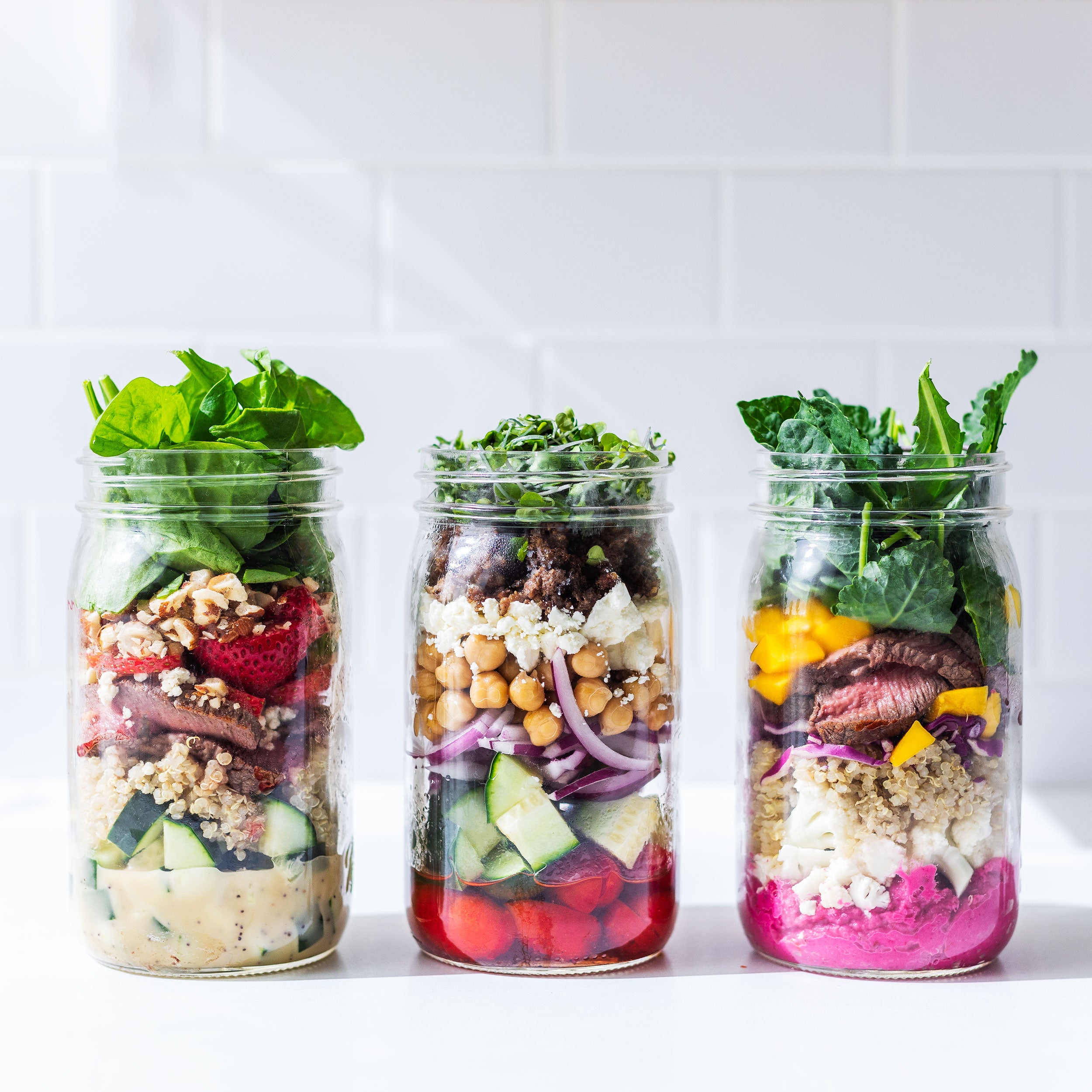 Greek Salad Mason Jars  The Nutritionist Reviews
