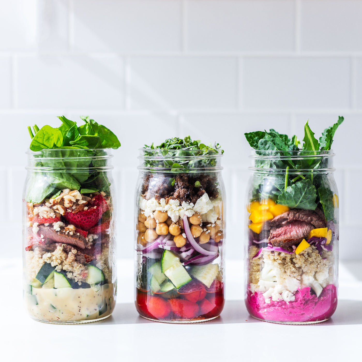 Mason Jar Salad - 3 Ways