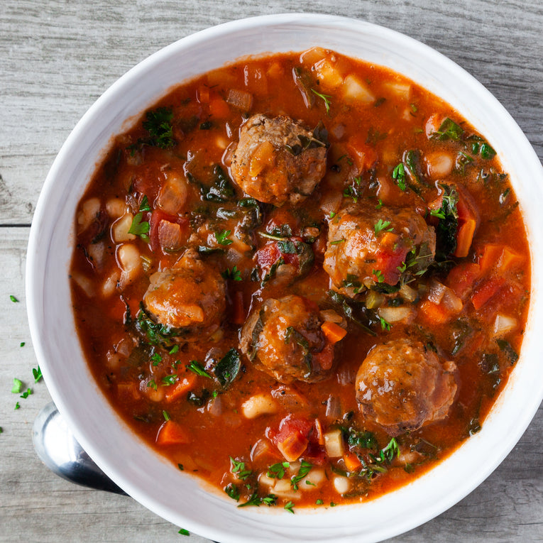 Meatball Minestrone Soup