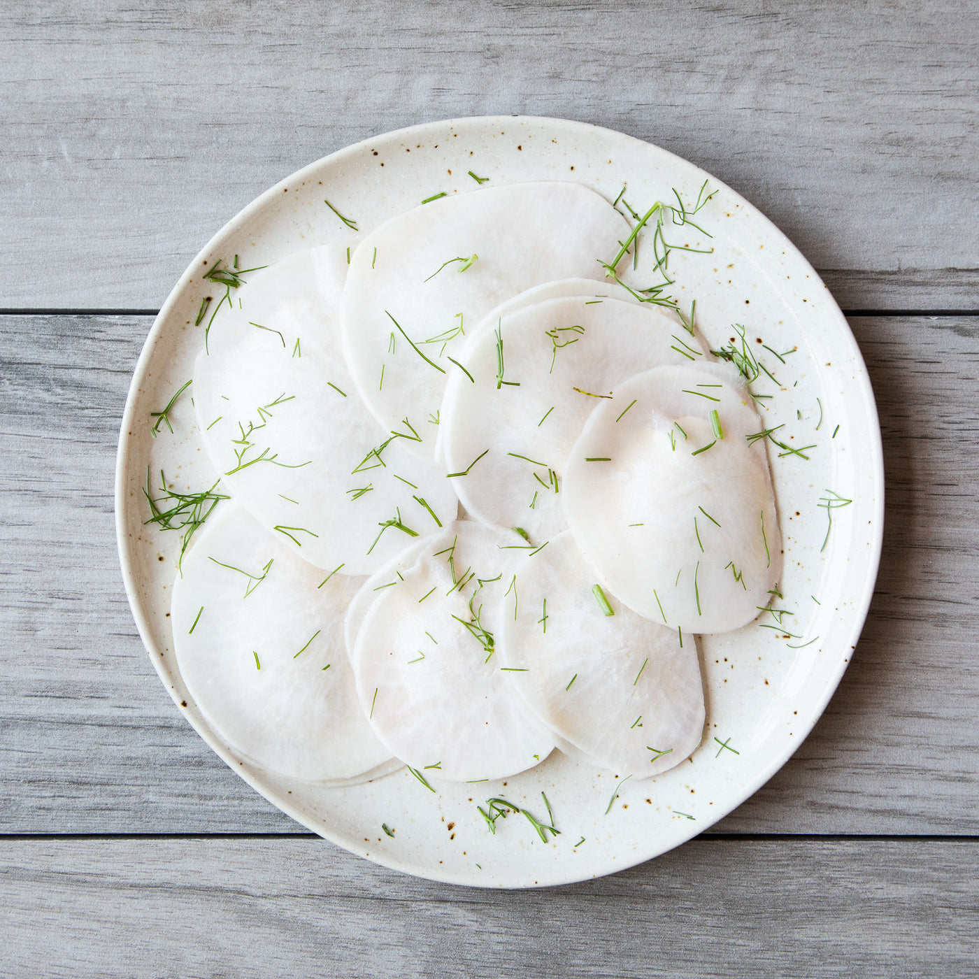 Pickled Stuffed Radish with Dill