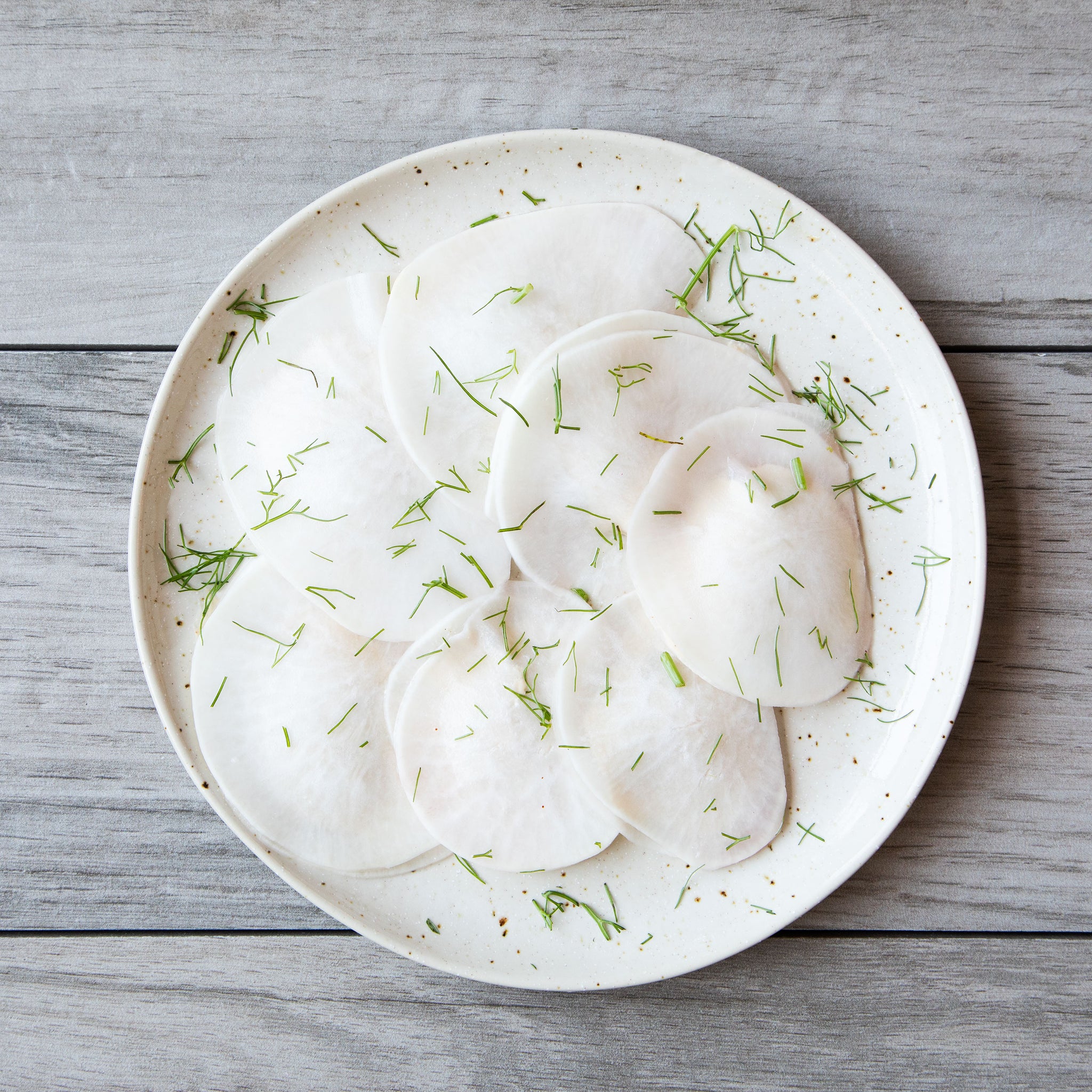Pickled Stuffed Radish with Dill