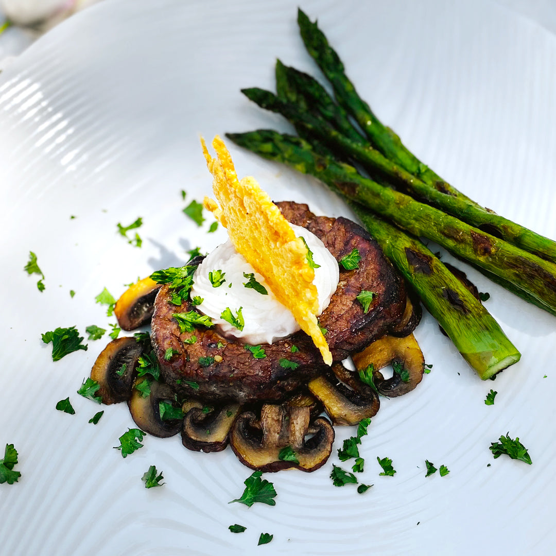 Umami Blast Filet Mignon with Asparagus