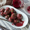Brie Stuffed Cranberry Meatballs