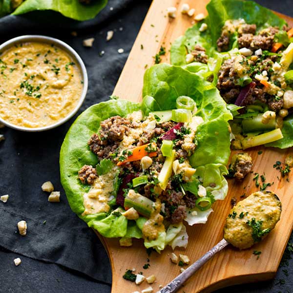 Coconut Curry Lettuce Wraps