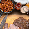 Smoked Brisket with Easy Smoky Baked Beans