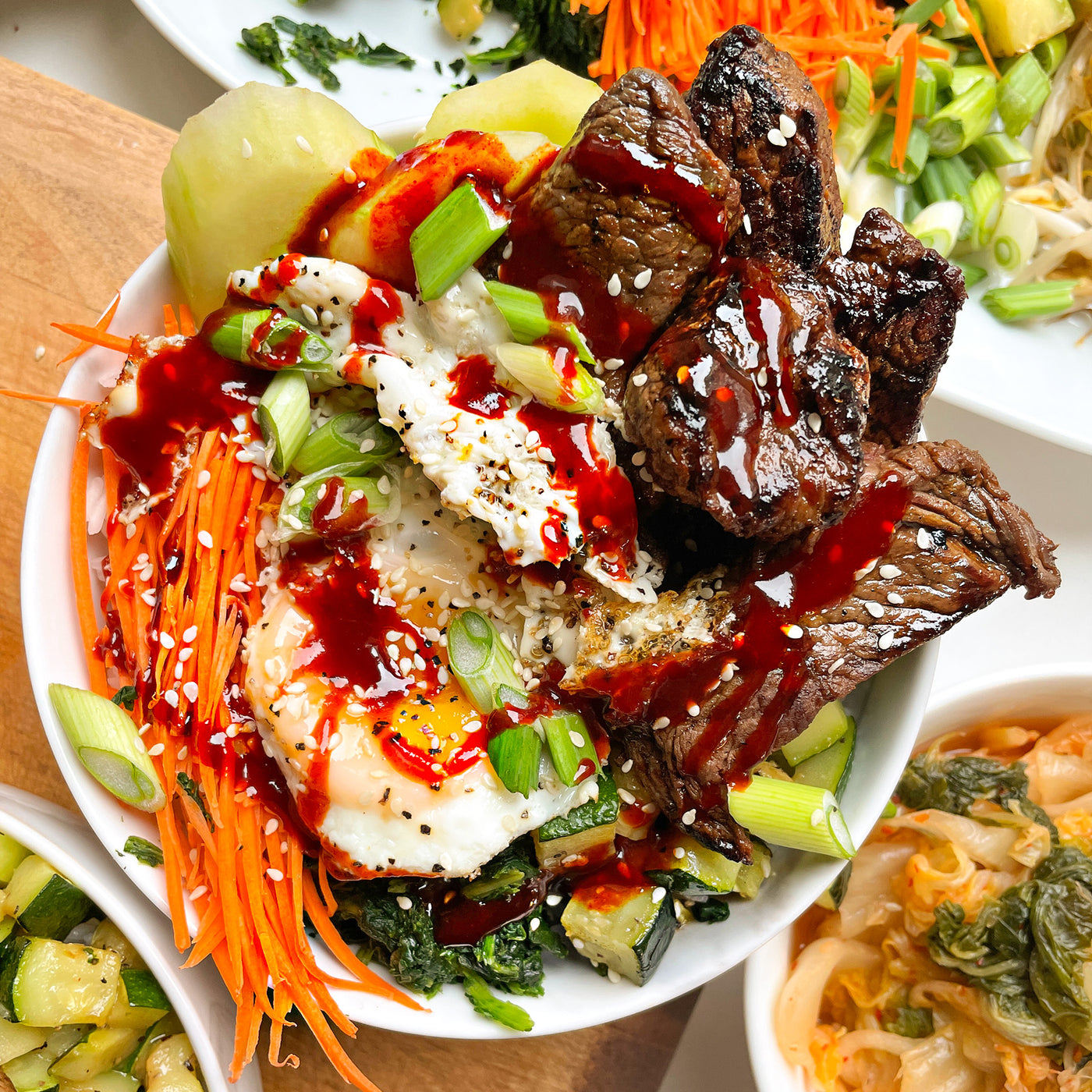 Sirloin Bibimbap Rice Bowls