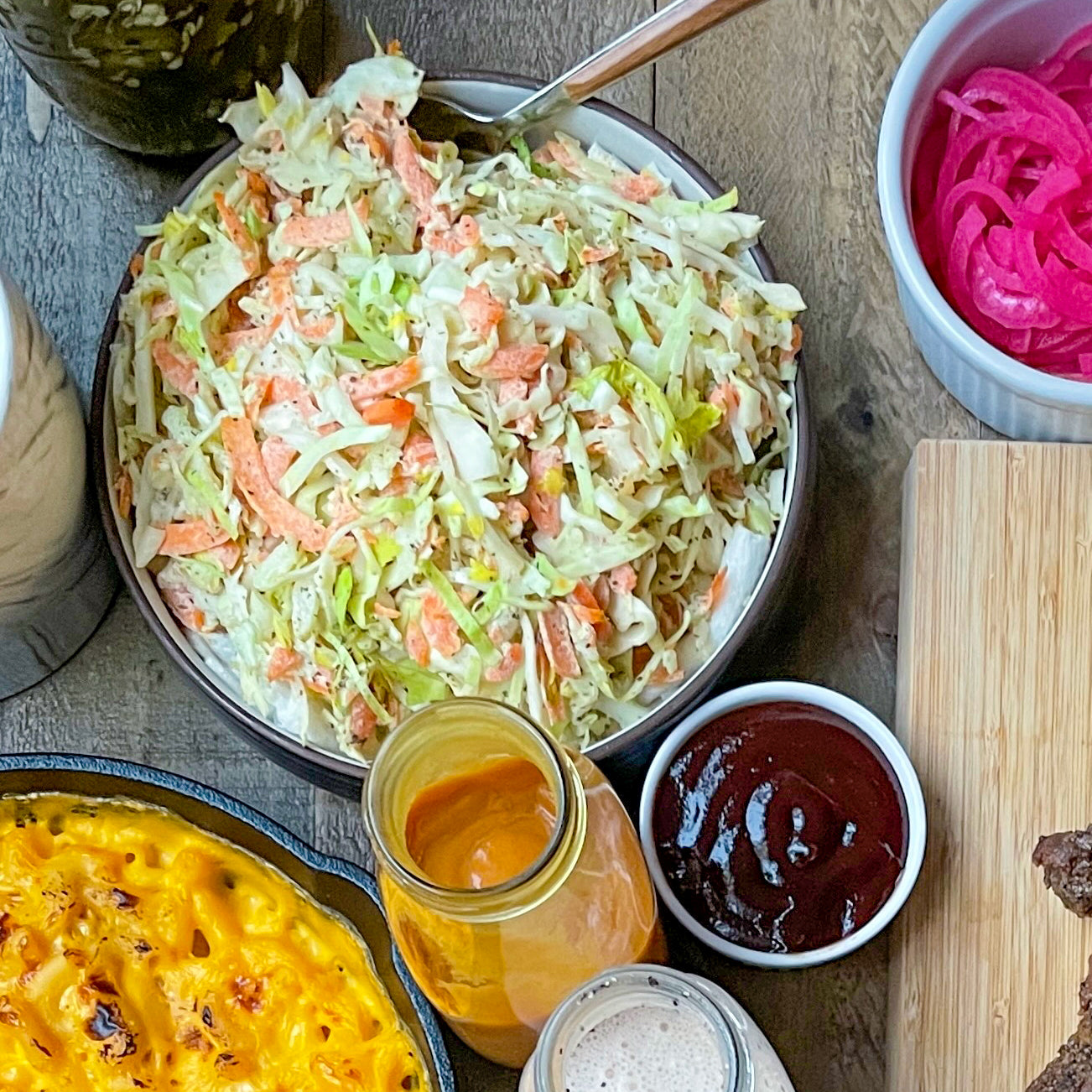 BBQ Smoked Brisket with Coleslaw