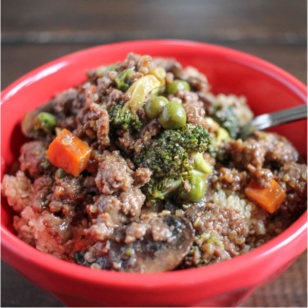 Beef and Quinoa Stir Fry