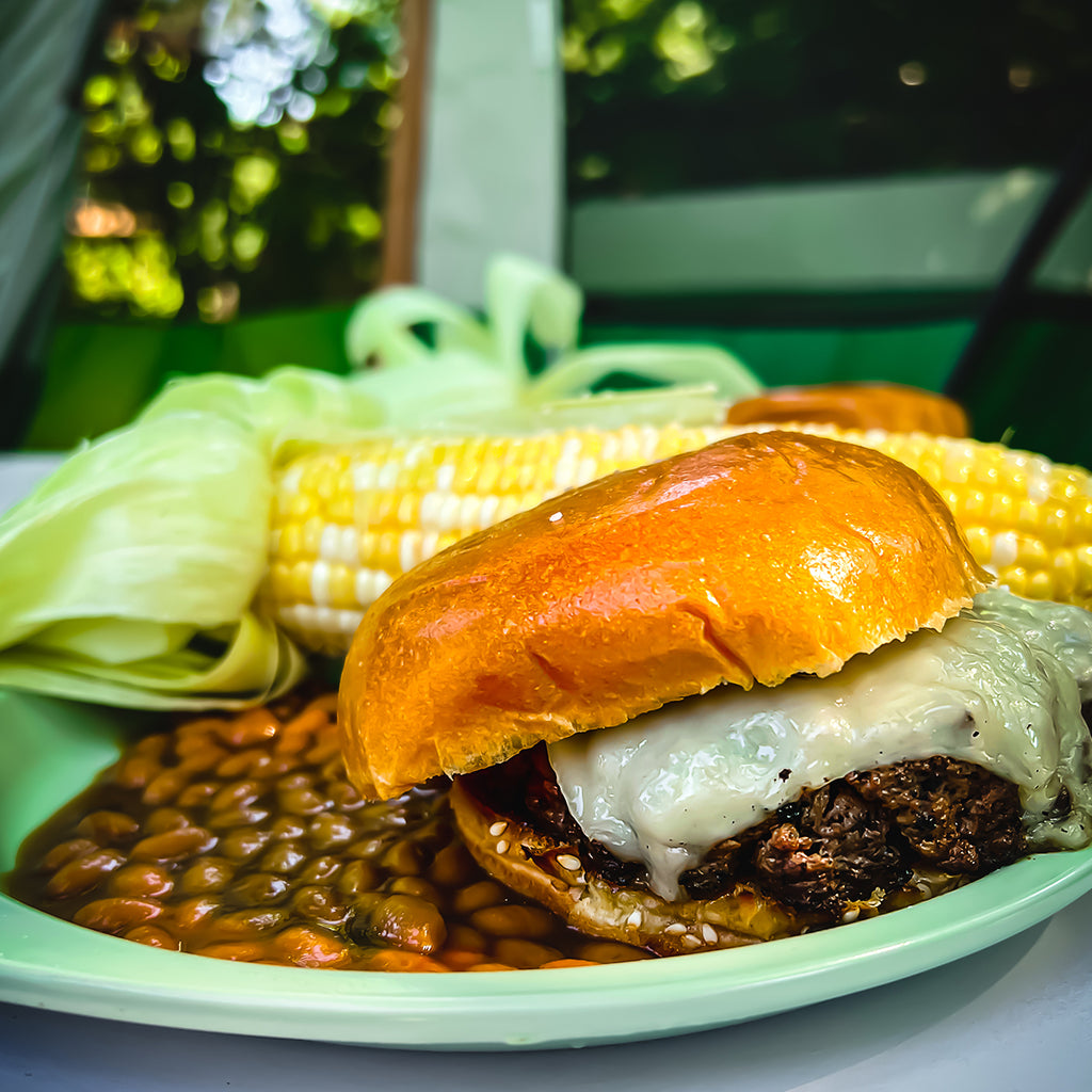 French Onion Campfire Burger