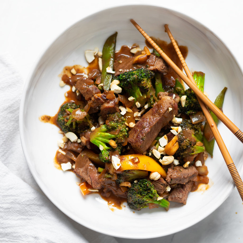 Cashew Beef and Broccoli Stir Fry