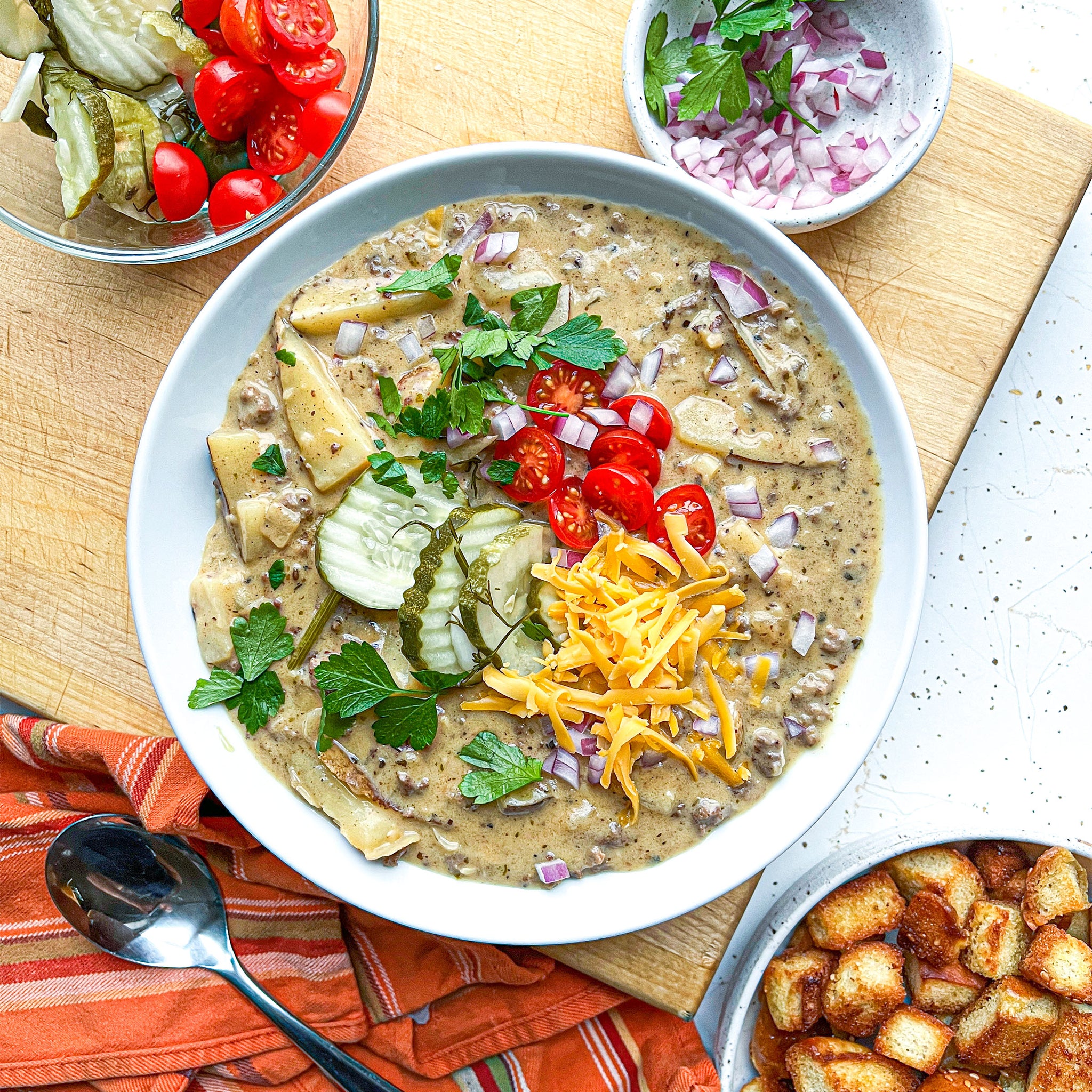 Cheeseburger Soup