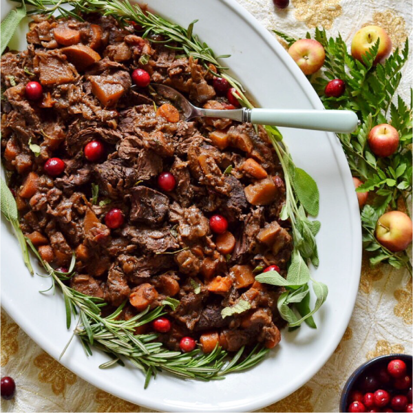 Braised Beef with Cranberries