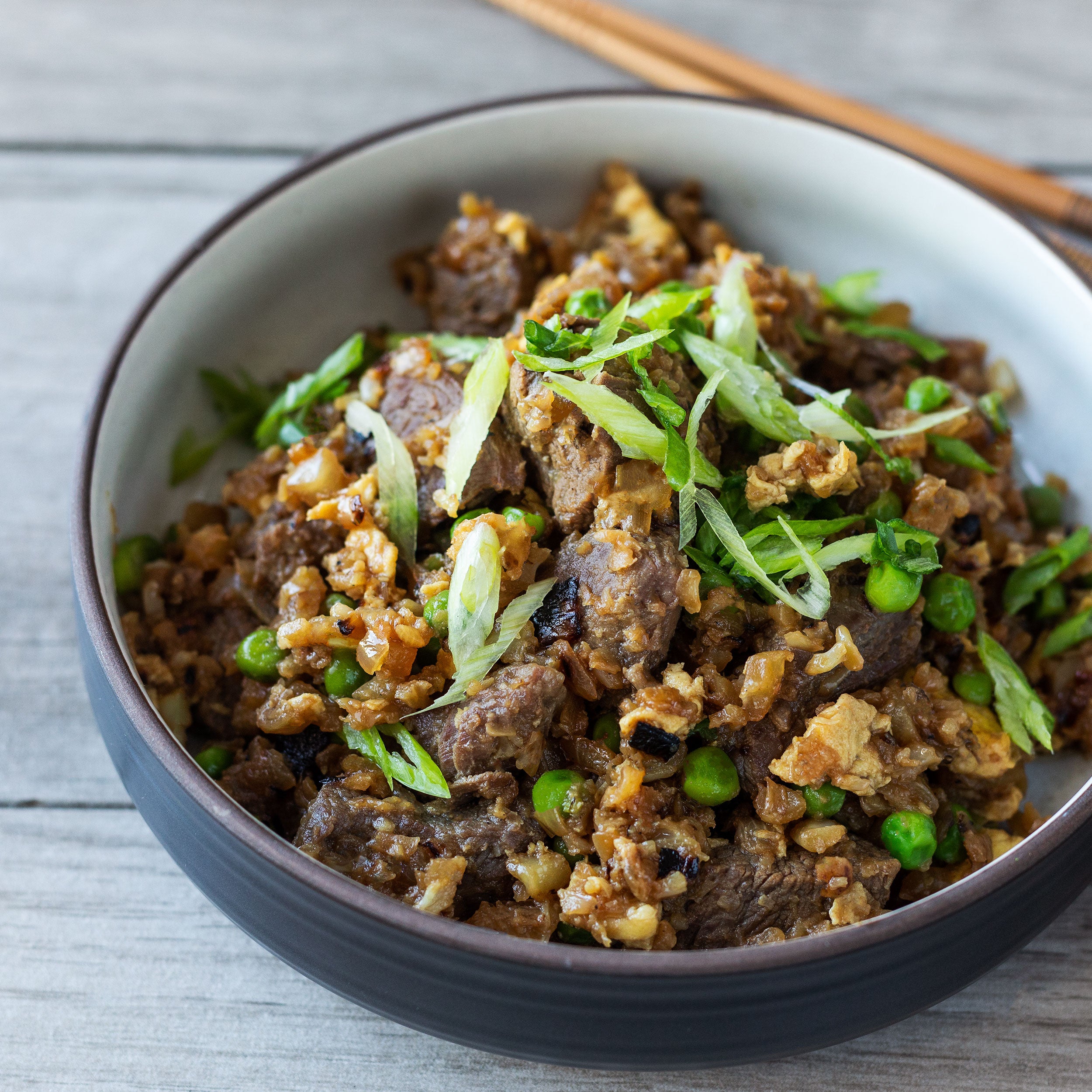 Beef Fried Rice Recipe - Fried Rice With Ground Beef & Vegetables - Pre