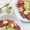 Garlic Herb Compound Butter with New York Strip Steak