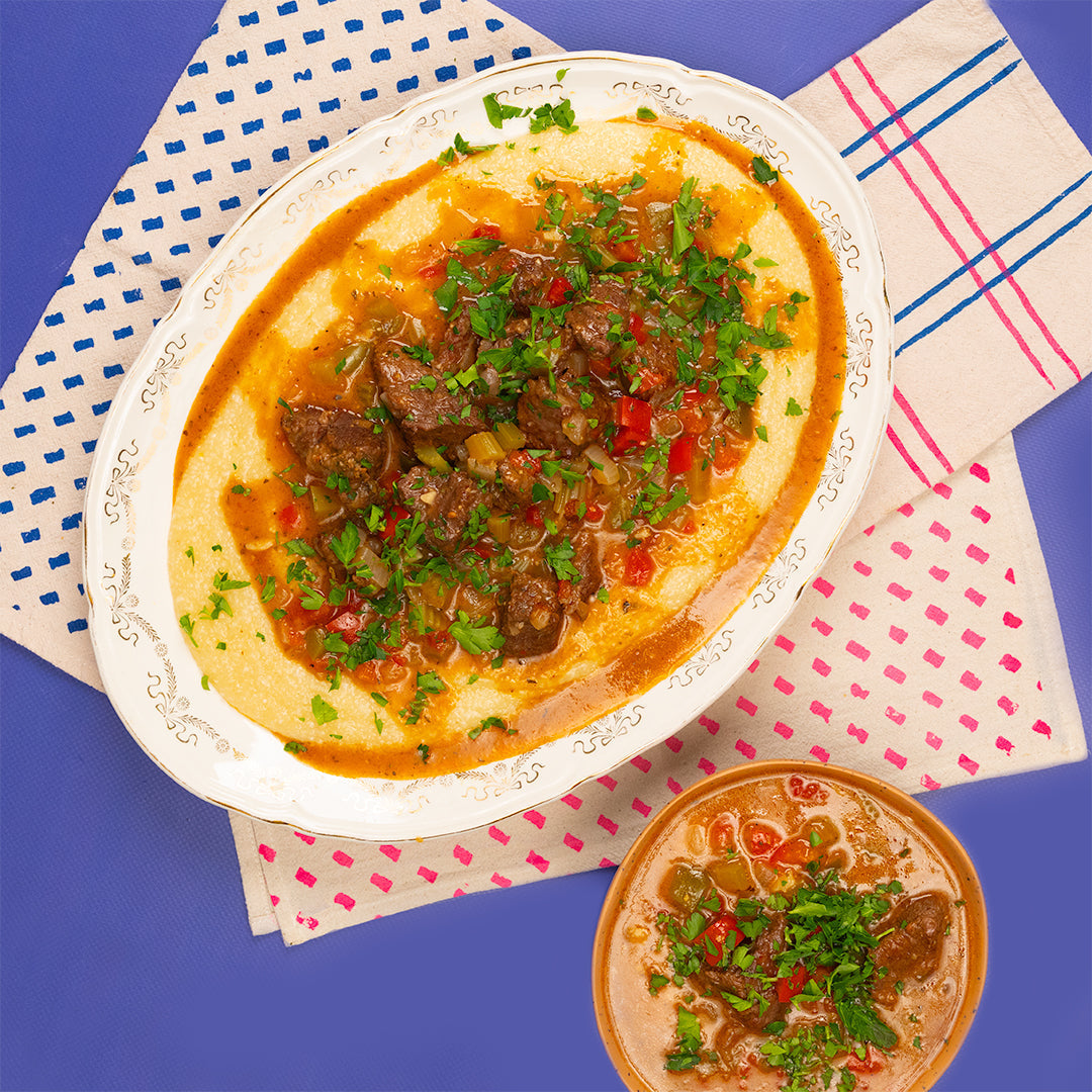 Mardi Gras Cajun Grillades and Grits