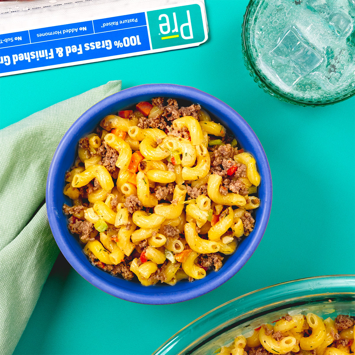 Summer Pasta Salad with Ground Beef