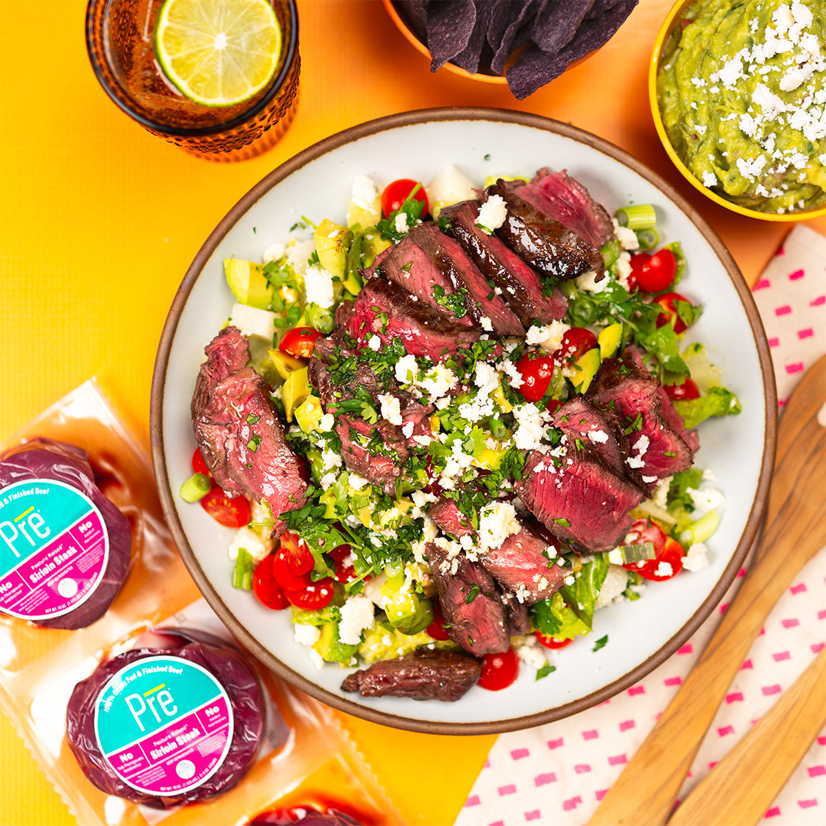 Mexican Chopped Salad With Petite Sirloin