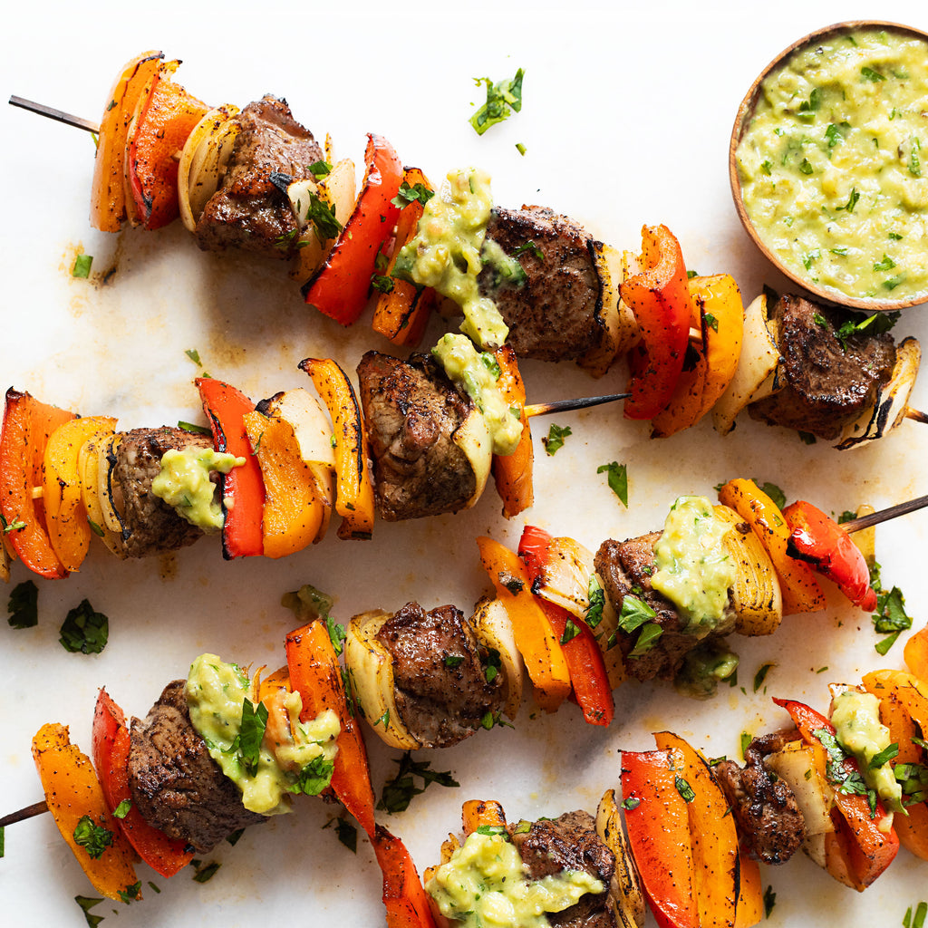 Mexi-Cali Steak Skewer Kabobs