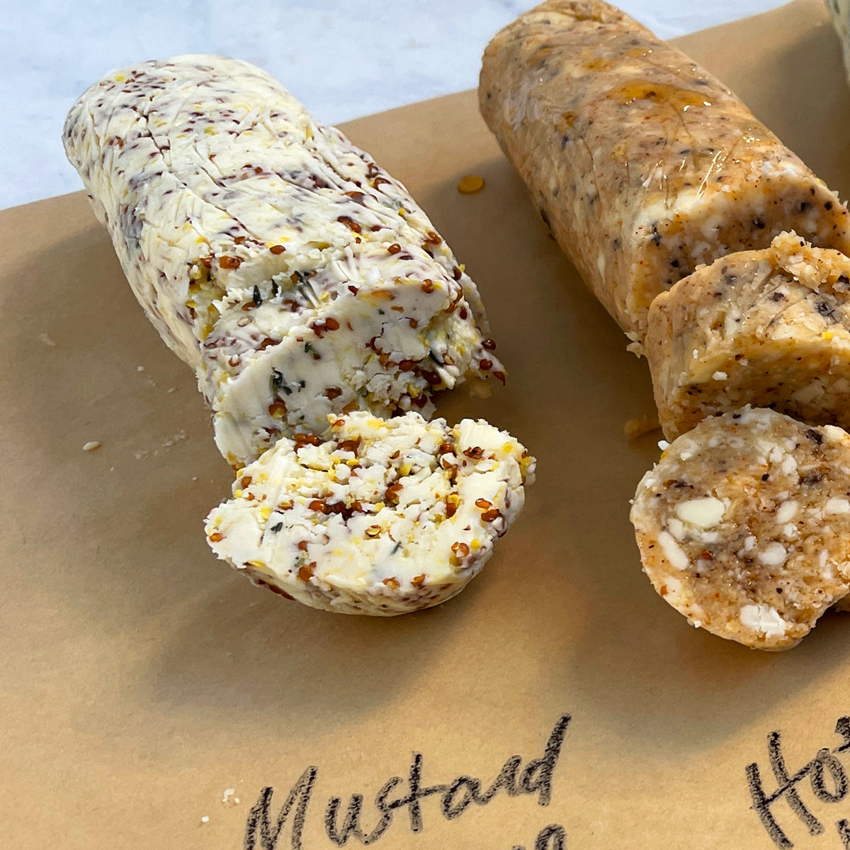 Mustard Thyme Compound Butter with Steak Pre