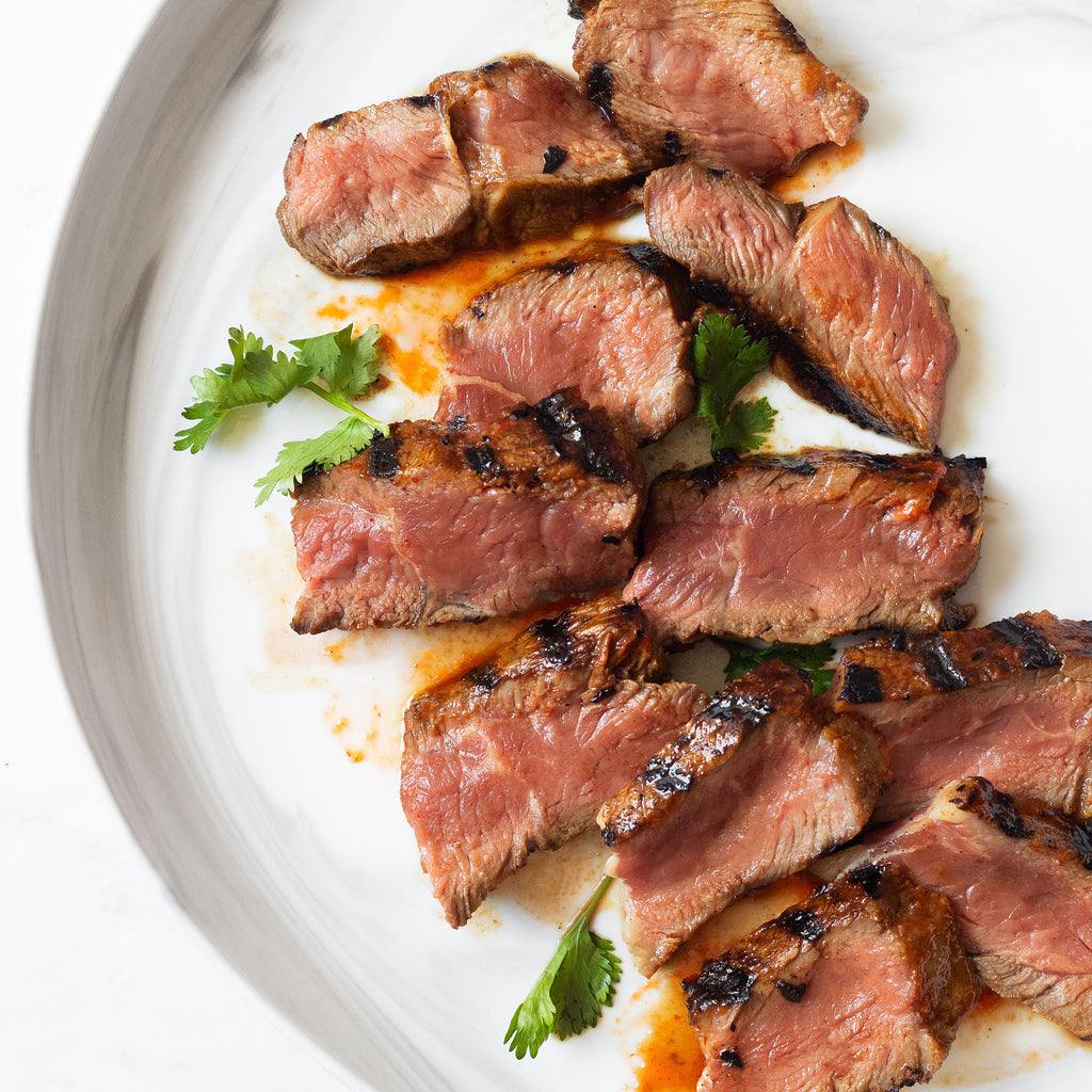 Grilled Sriracha Marinated New York Strip Steak