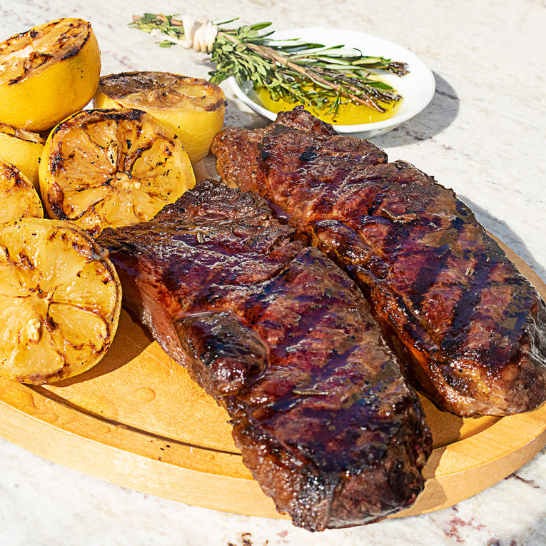 Bistecca Florentine (Steak Florentine) with Caponata