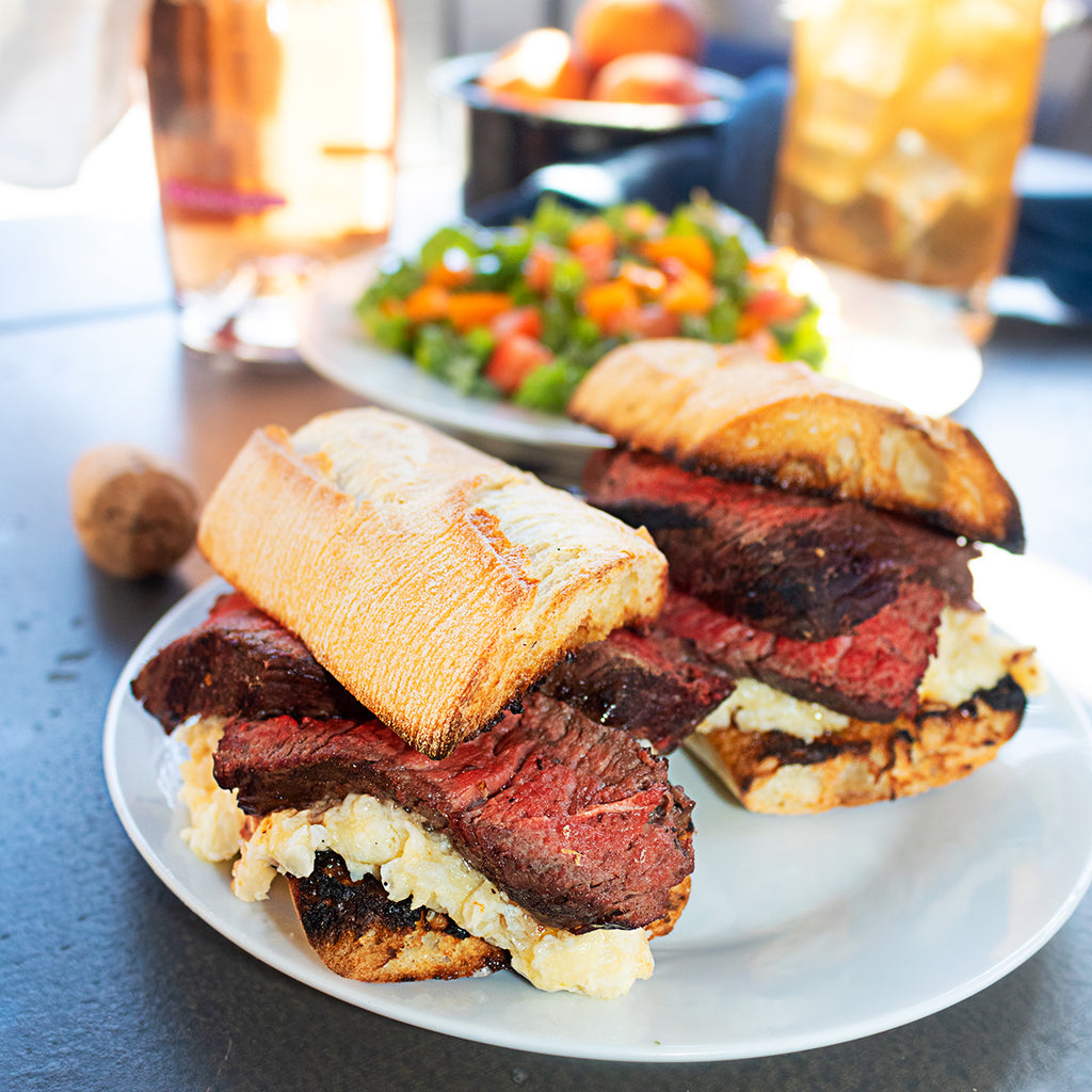 Sirloin Steak Sandwich With Vidalia Onion Gratin