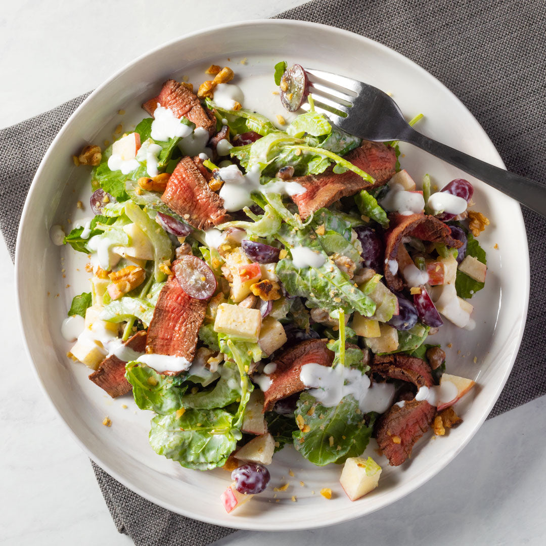 Filet Mignon Steak Waldorf Salad