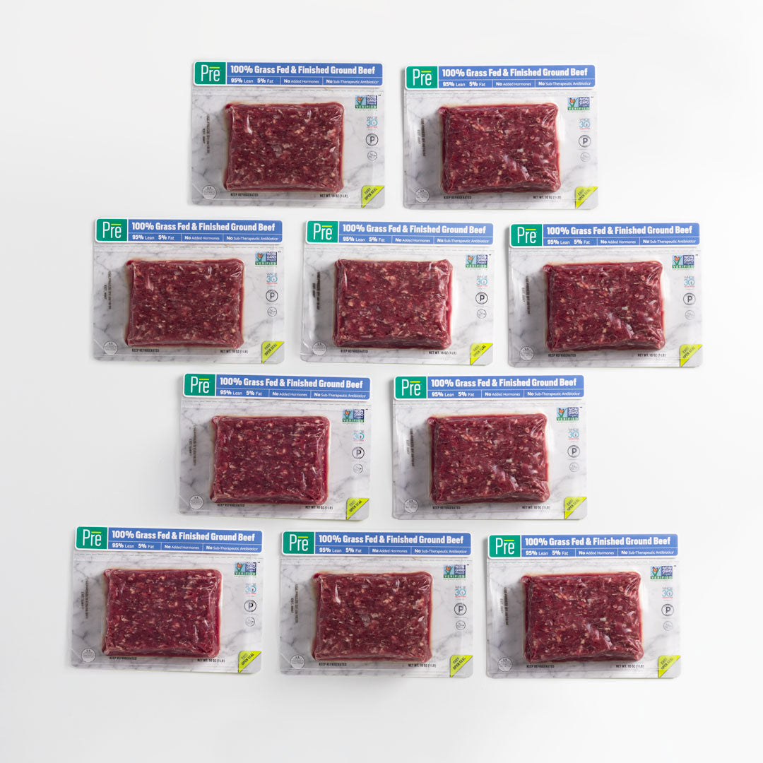 Grass Fed Hamburger Meat - All Natural Ground Beef - Pre