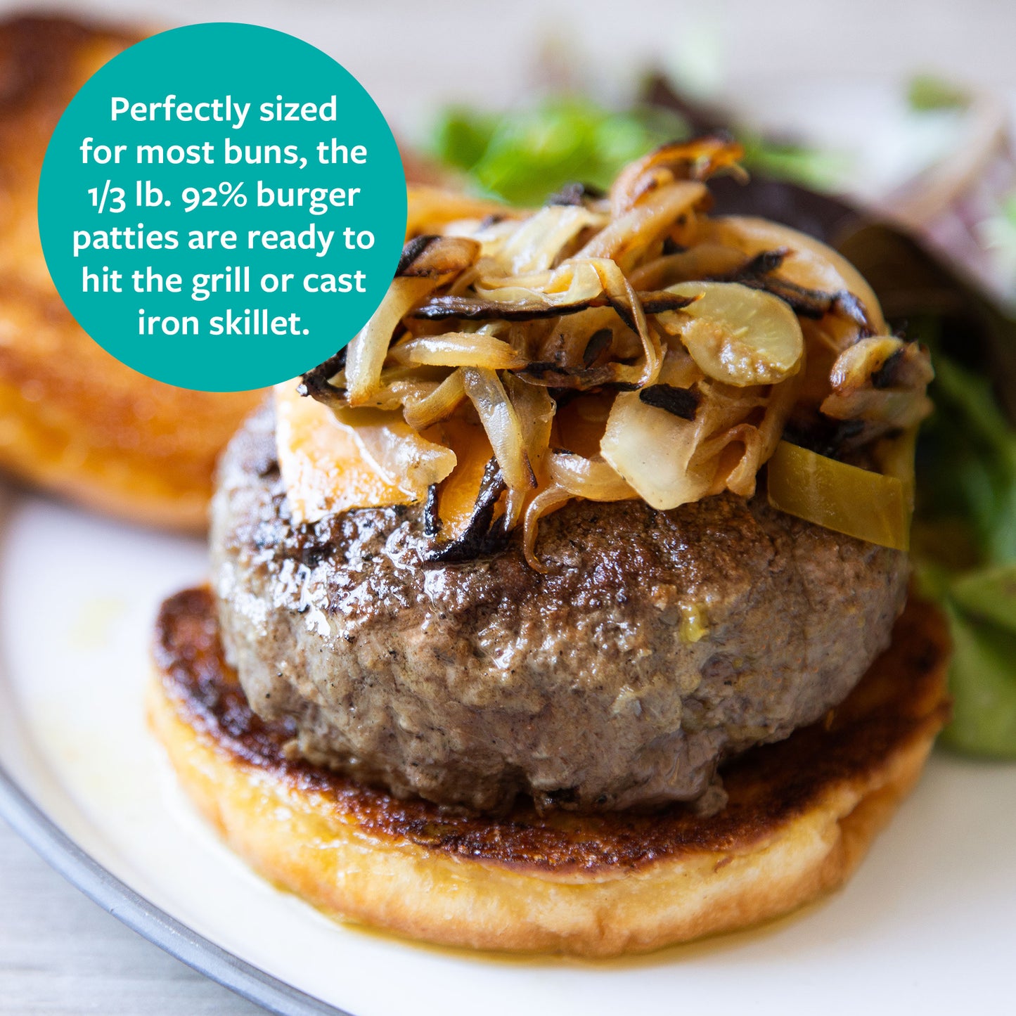 92% Lean 1/3 lb. Burger Patties - 10 Pack